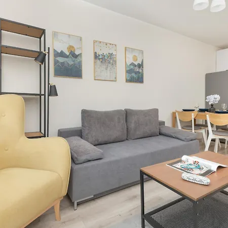 Jasny I Elegancki Apartament W Gdansku Z Biurkiem Do Pracy Zdalnej By Renters * 그단스크